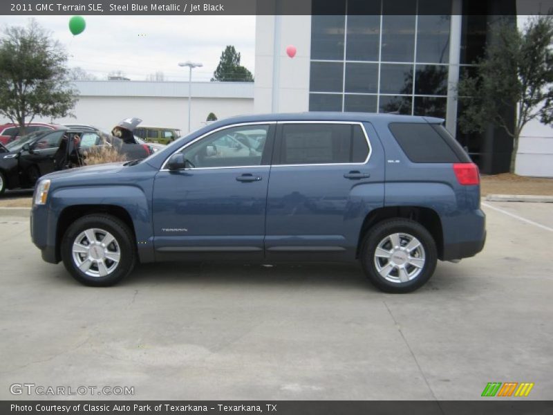 Steel Blue Metallic / Jet Black 2011 GMC Terrain SLE