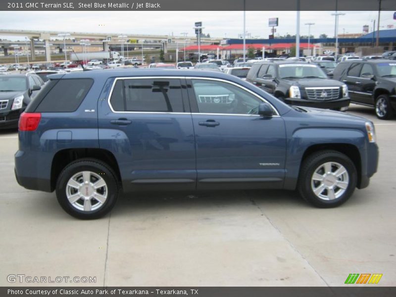 Steel Blue Metallic / Jet Black 2011 GMC Terrain SLE