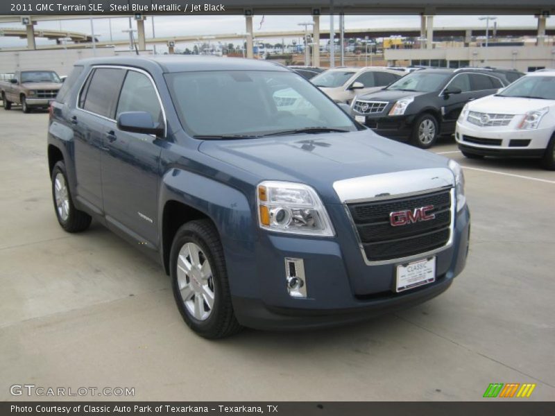 Steel Blue Metallic / Jet Black 2011 GMC Terrain SLE
