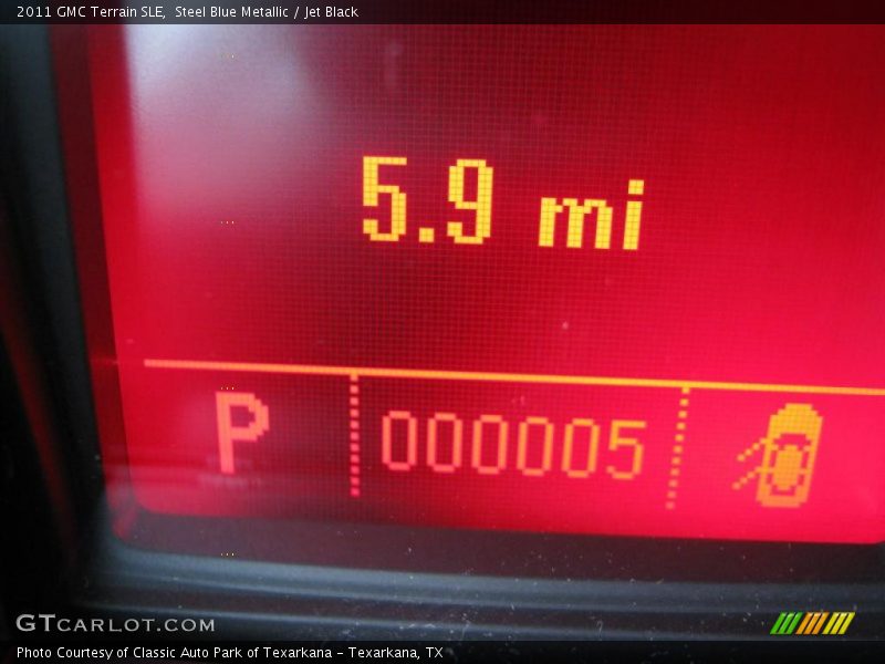 Steel Blue Metallic / Jet Black 2011 GMC Terrain SLE