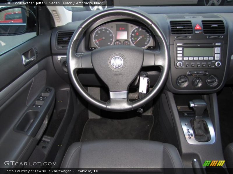 Black / Anthracite Black 2008 Volkswagen Jetta SE Sedan