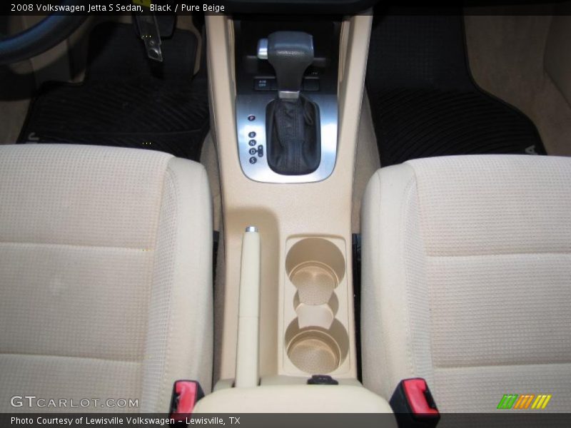 Black / Pure Beige 2008 Volkswagen Jetta S Sedan