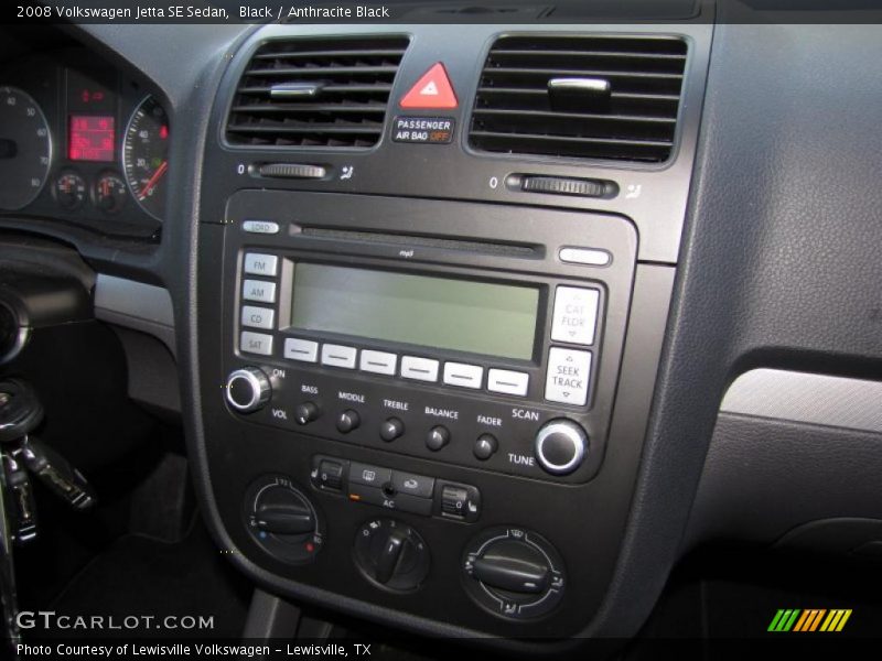 Black / Anthracite Black 2008 Volkswagen Jetta SE Sedan