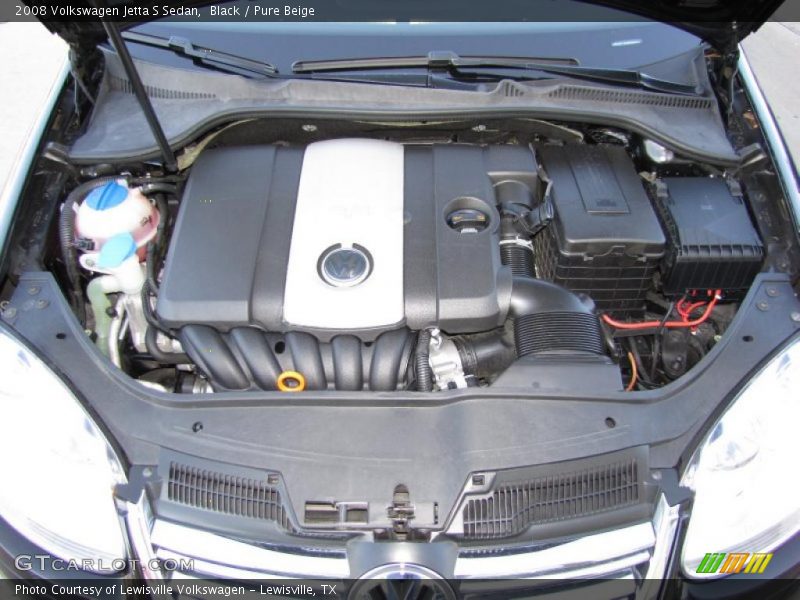 Black / Pure Beige 2008 Volkswagen Jetta S Sedan