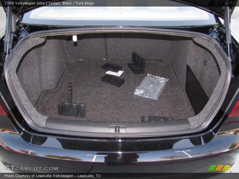 Black / Pure Beige 2008 Volkswagen Jetta S Sedan
