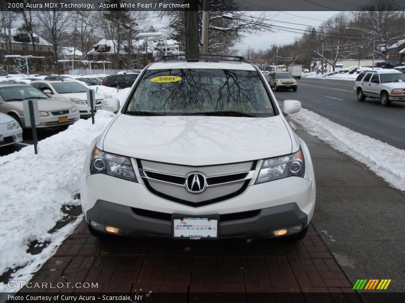 Aspen White Pearl / Parchment 2008 Acura MDX Technology