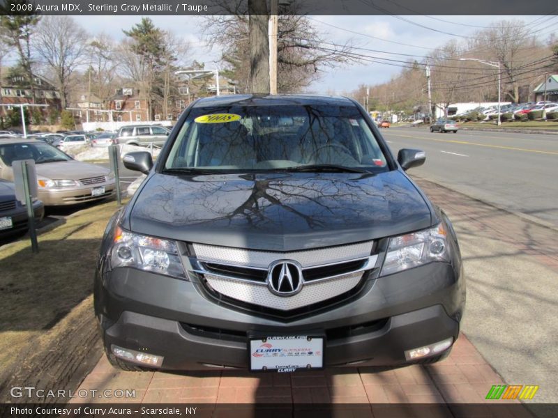 Sterling Gray Metallic / Taupe 2008 Acura MDX