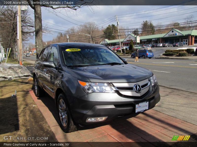 Sterling Gray Metallic / Taupe 2008 Acura MDX