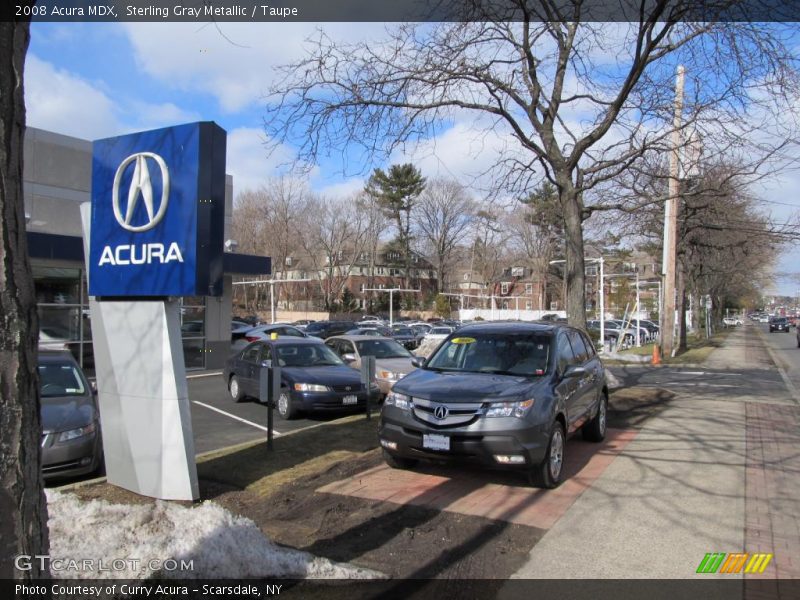 Sterling Gray Metallic / Taupe 2008 Acura MDX