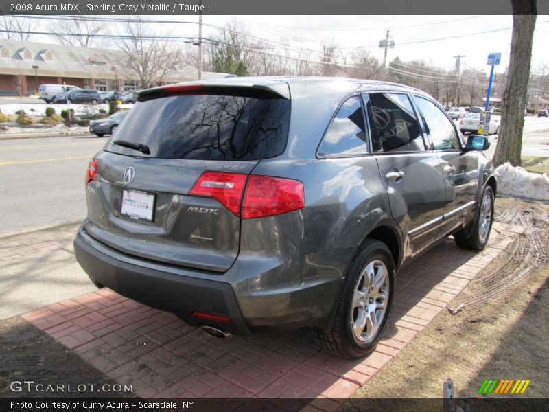 Sterling Gray Metallic / Taupe 2008 Acura MDX