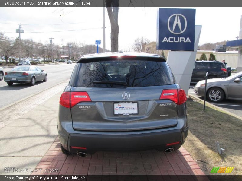 Sterling Gray Metallic / Taupe 2008 Acura MDX