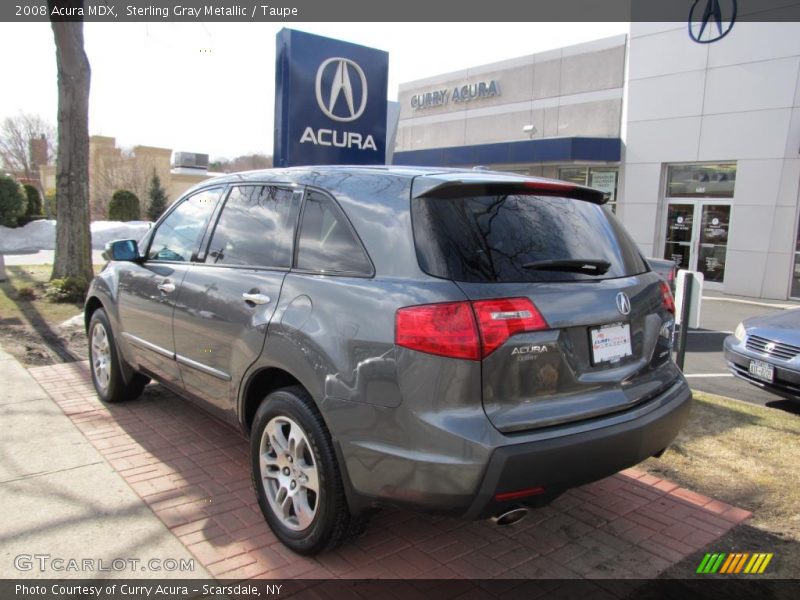 Sterling Gray Metallic / Taupe 2008 Acura MDX