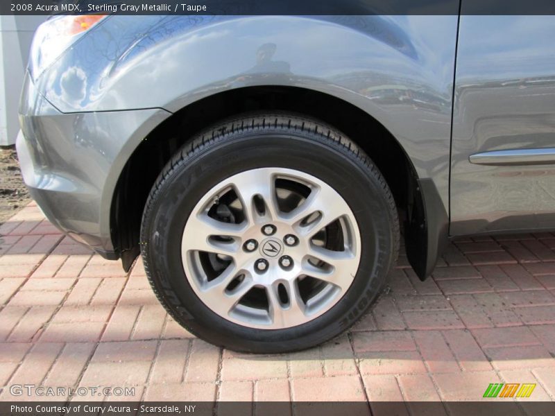 Sterling Gray Metallic / Taupe 2008 Acura MDX