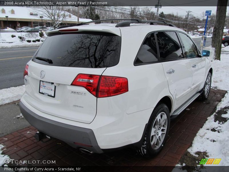 Aspen White Pearl / Parchment 2008 Acura MDX Technology
