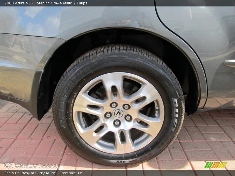 Sterling Gray Metallic / Taupe 2008 Acura MDX