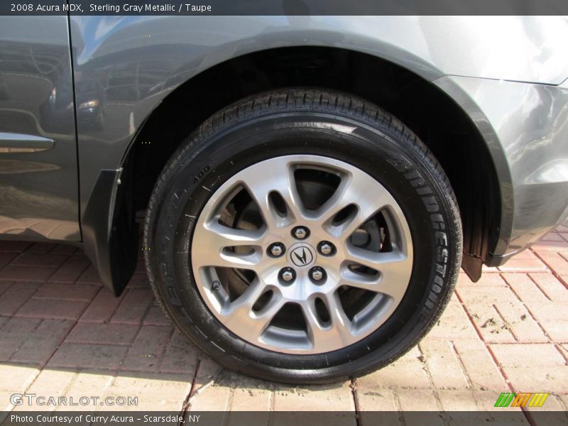 Sterling Gray Metallic / Taupe 2008 Acura MDX