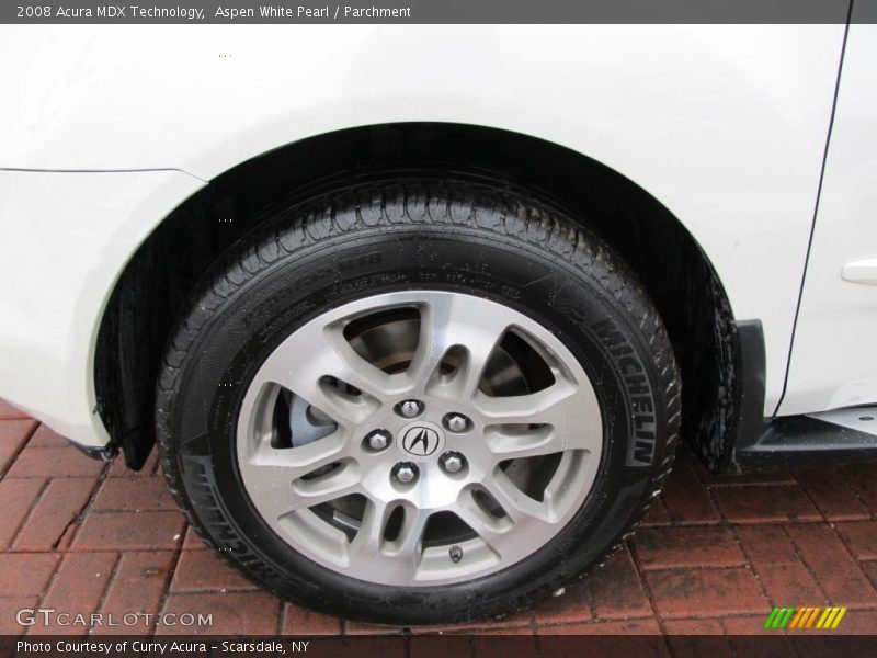 Aspen White Pearl / Parchment 2008 Acura MDX Technology