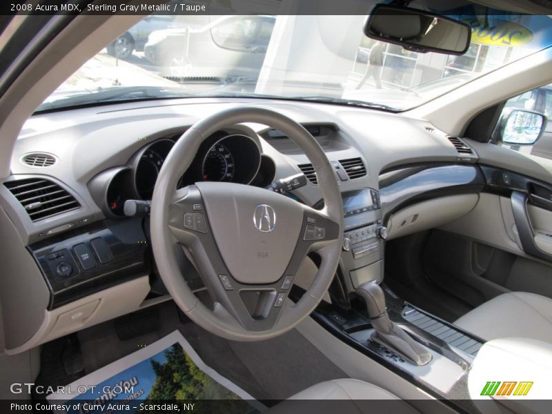 Sterling Gray Metallic / Taupe 2008 Acura MDX