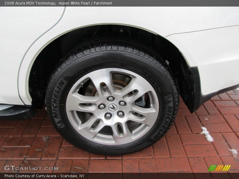 Aspen White Pearl / Parchment 2008 Acura MDX Technology
