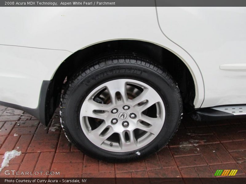 Aspen White Pearl / Parchment 2008 Acura MDX Technology