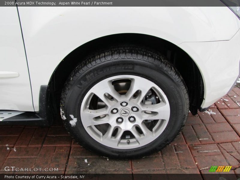 Aspen White Pearl / Parchment 2008 Acura MDX Technology
