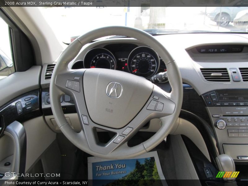 Sterling Gray Metallic / Taupe 2008 Acura MDX
