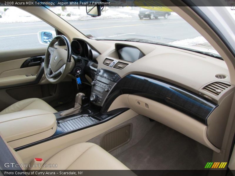Aspen White Pearl / Parchment 2008 Acura MDX Technology