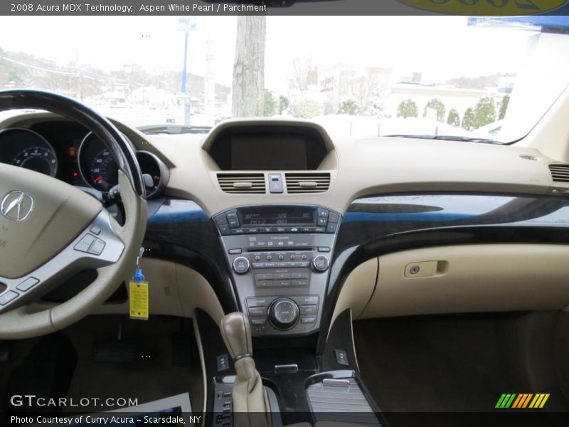 Aspen White Pearl / Parchment 2008 Acura MDX Technology
