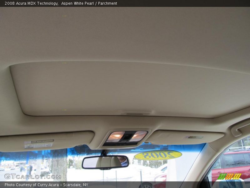 Aspen White Pearl / Parchment 2008 Acura MDX Technology