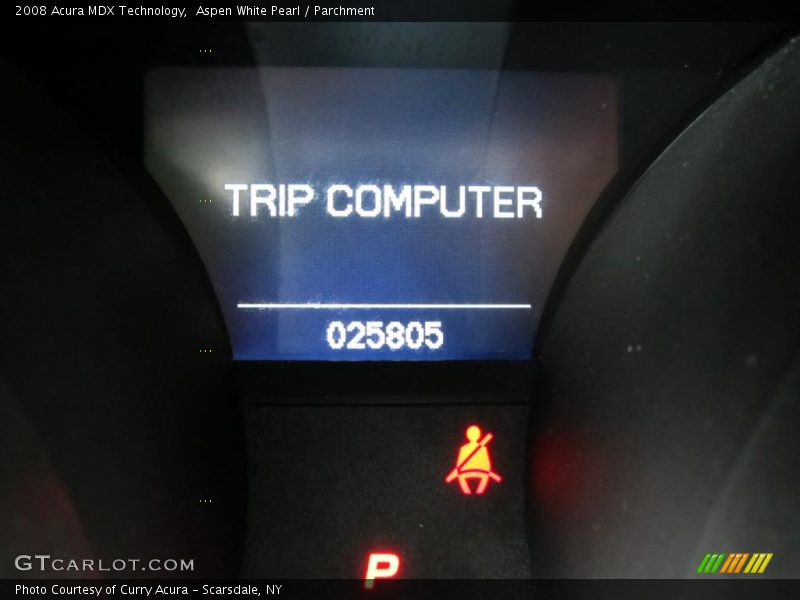 Aspen White Pearl / Parchment 2008 Acura MDX Technology