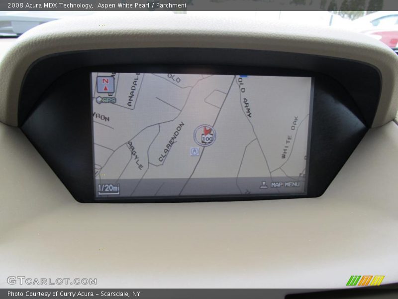 Aspen White Pearl / Parchment 2008 Acura MDX Technology