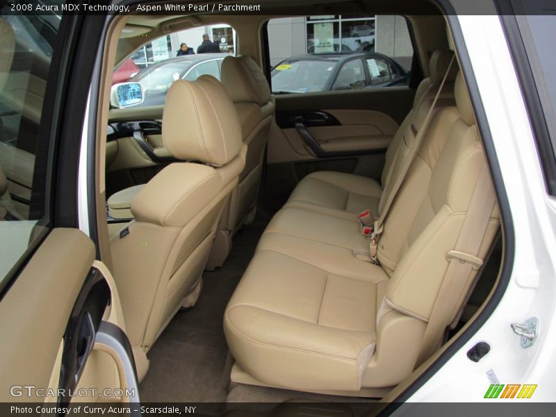 Aspen White Pearl / Parchment 2008 Acura MDX Technology