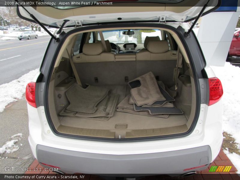 Aspen White Pearl / Parchment 2008 Acura MDX Technology