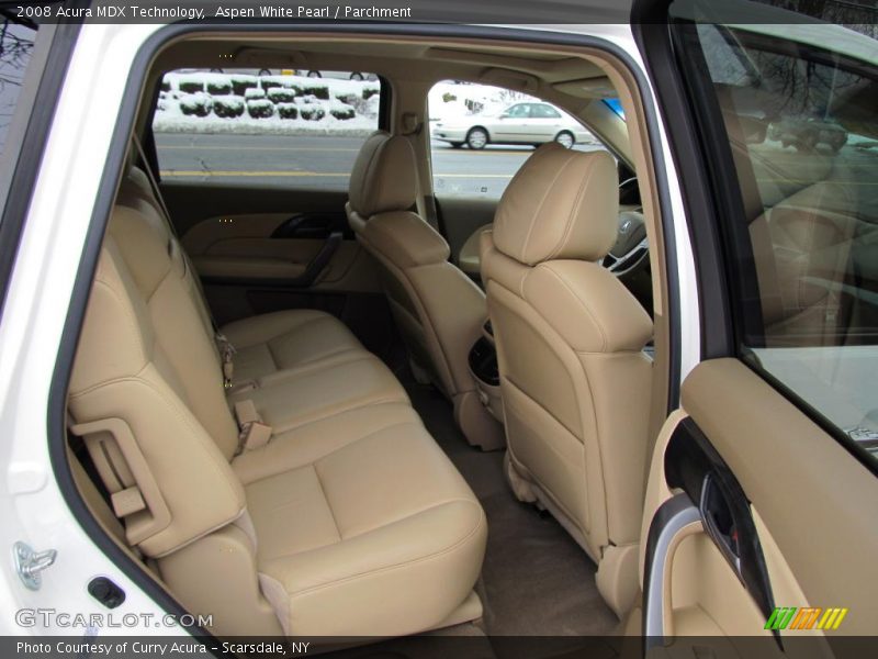 Aspen White Pearl / Parchment 2008 Acura MDX Technology