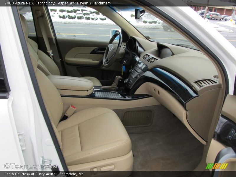 Aspen White Pearl / Parchment 2008 Acura MDX Technology