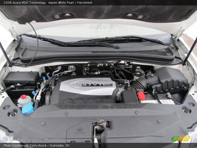 Aspen White Pearl / Parchment 2008 Acura MDX Technology