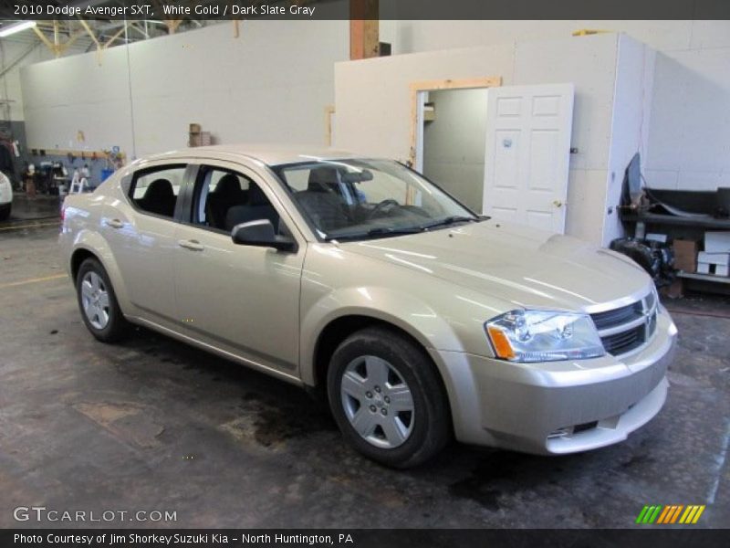 White Gold / Dark Slate Gray 2010 Dodge Avenger SXT