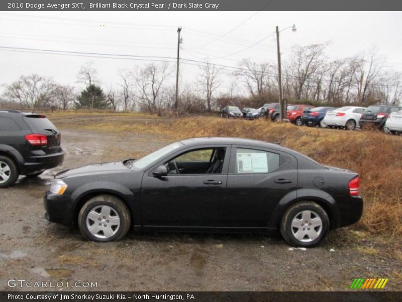 Brilliant Black Crystal Pearl / Dark Slate Gray 2010 Dodge Avenger SXT