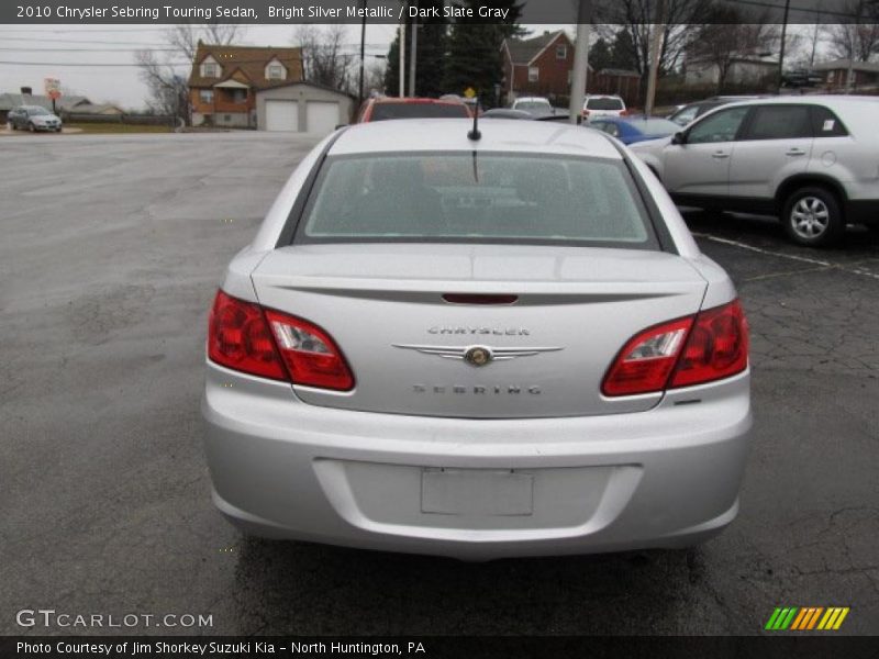 Bright Silver Metallic / Dark Slate Gray 2010 Chrysler Sebring Touring Sedan
