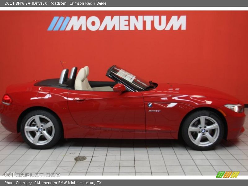 Crimson Red / Beige 2011 BMW Z4 sDrive30i Roadster