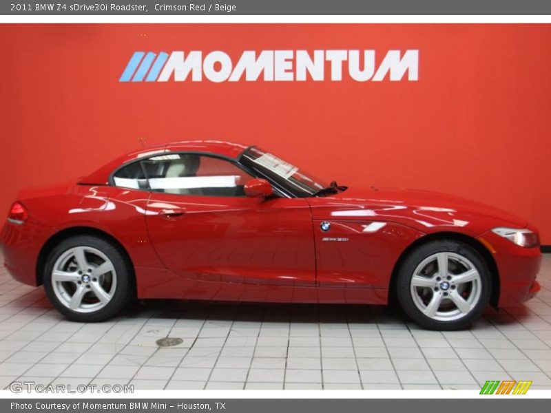 Crimson Red / Beige 2011 BMW Z4 sDrive30i Roadster