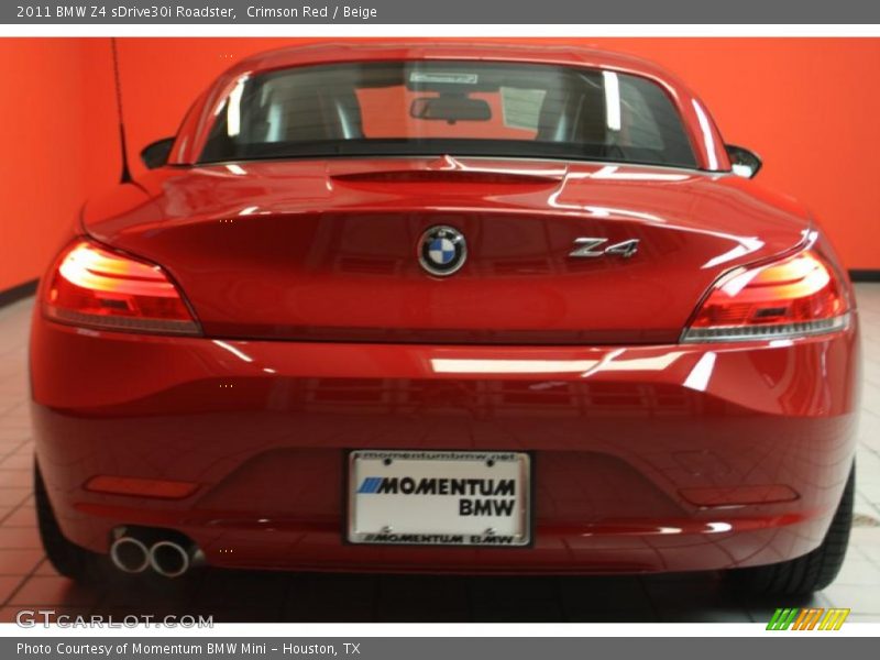 Crimson Red / Beige 2011 BMW Z4 sDrive30i Roadster