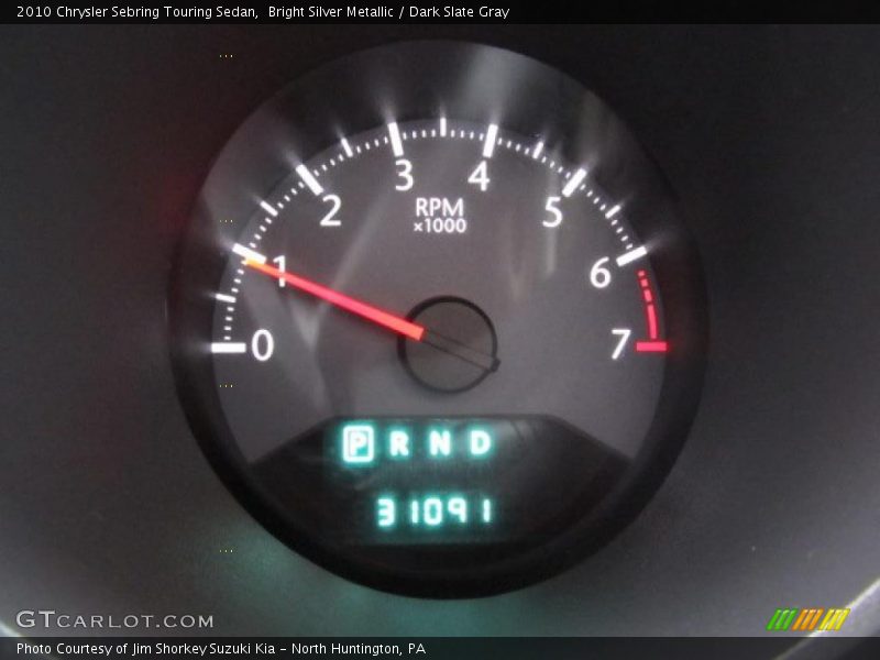 Bright Silver Metallic / Dark Slate Gray 2010 Chrysler Sebring Touring Sedan