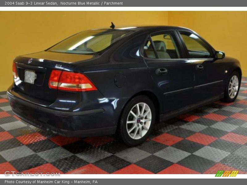 Nocturne Blue Metallic / Parchment 2004 Saab 9-3 Linear Sedan