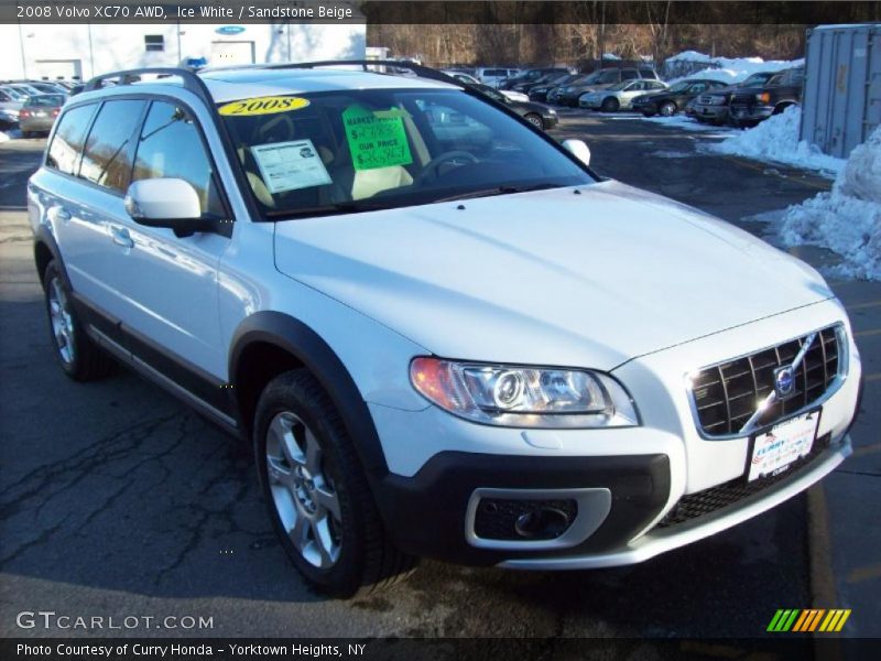 Ice White / Sandstone Beige 2008 Volvo XC70 AWD