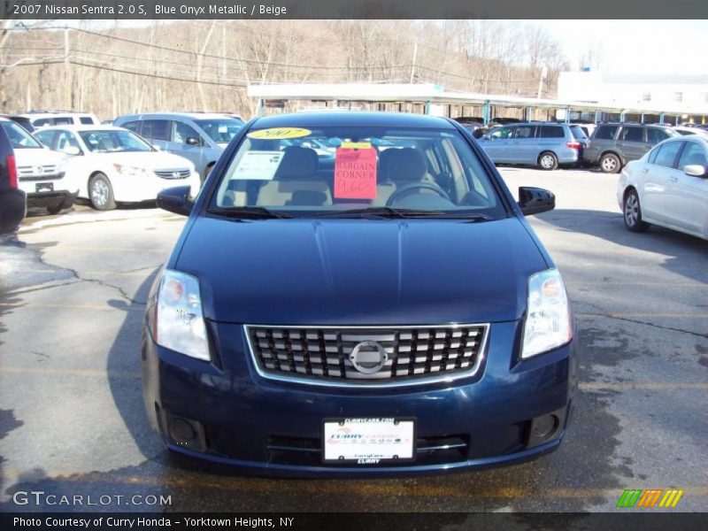 Blue Onyx Metallic / Beige 2007 Nissan Sentra 2.0 S