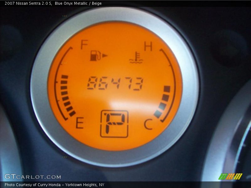 Blue Onyx Metallic / Beige 2007 Nissan Sentra 2.0 S