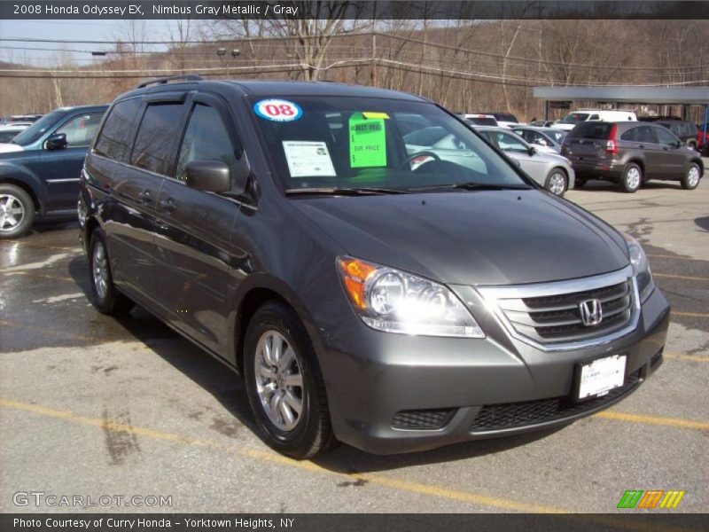Nimbus Gray Metallic / Gray 2008 Honda Odyssey EX