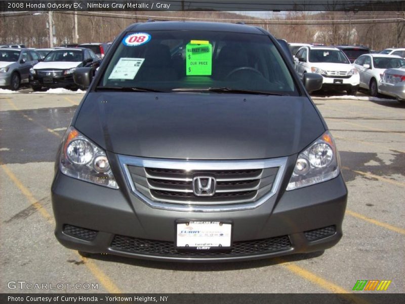 Nimbus Gray Metallic / Gray 2008 Honda Odyssey EX