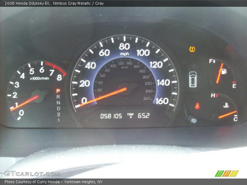 Nimbus Gray Metallic / Gray 2008 Honda Odyssey EX